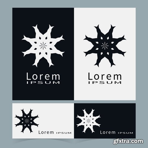 Collection of vector logo picture business banner flyer business card poster 25 EPS