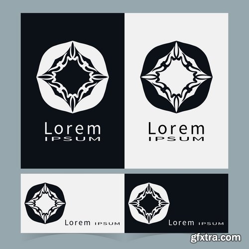 Collection of vector logo picture business banner flyer business card poster 25 EPS