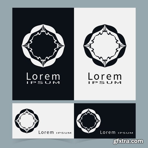 Collection of vector logo picture business banner flyer business card poster 25 EPS