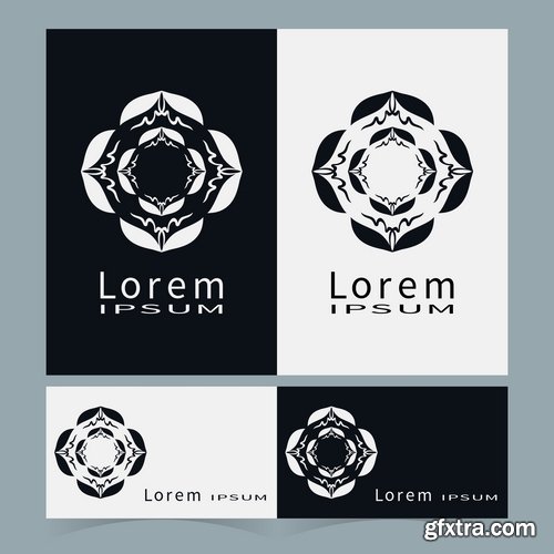 Collection of vector logo picture business banner flyer business card poster 25 EPS