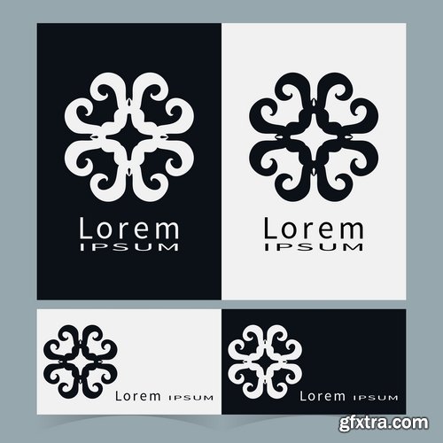 Collection of vector logo picture business banner flyer business card poster 25 EPS