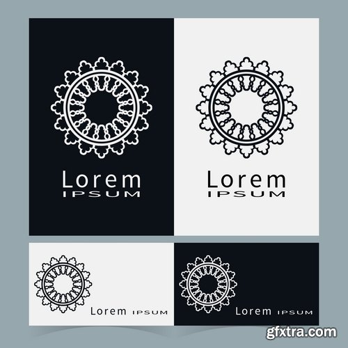 Collection of vector logo picture business banner flyer business card poster 25 EPS