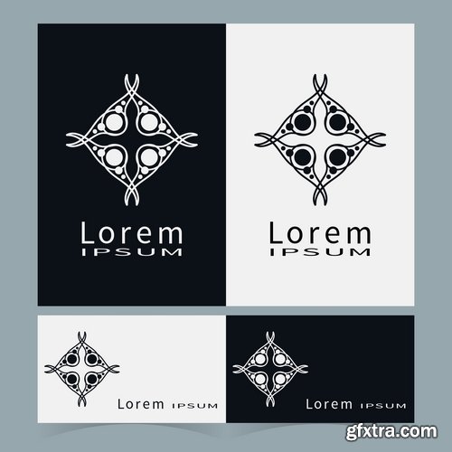 Collection of vector logo picture business banner flyer business card poster 25 EPS