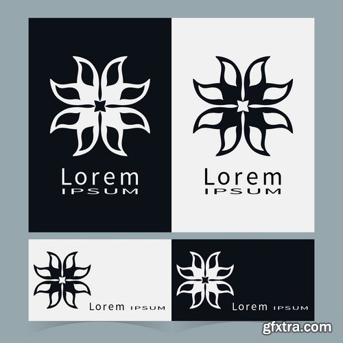 Collection of vector logo picture business banner flyer business card poster 25 EPS