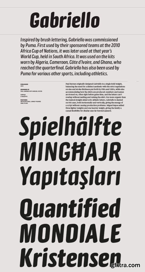 Gabriello Font Family $150