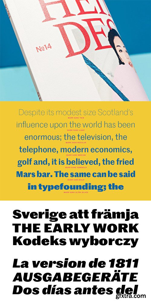 Marr Sans Font Family $350