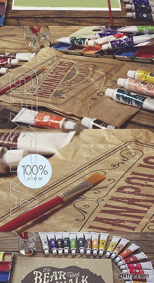 CM - 10 Art Equipment Mockup vol5 477363