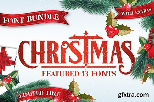 Christmas Font Bundle 477782