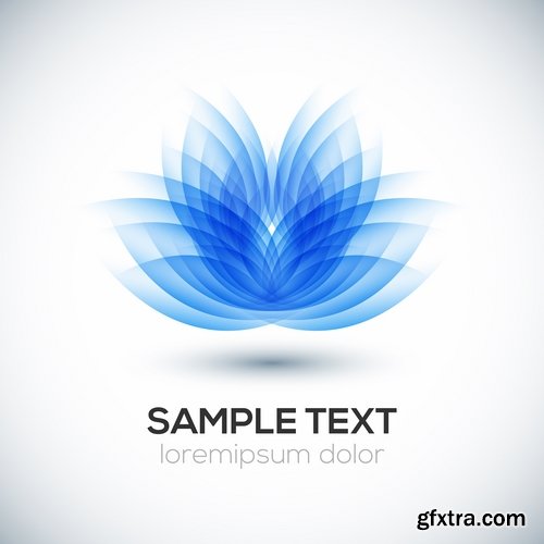 Collection of vector image lotus flower meditation a background flyer banner 25 EPS