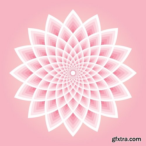 Collection of vector image lotus flower meditation a background flyer banner 25 EPS