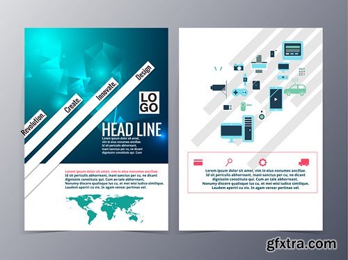 Abstract  Brochure & Design Template - 17xEPS