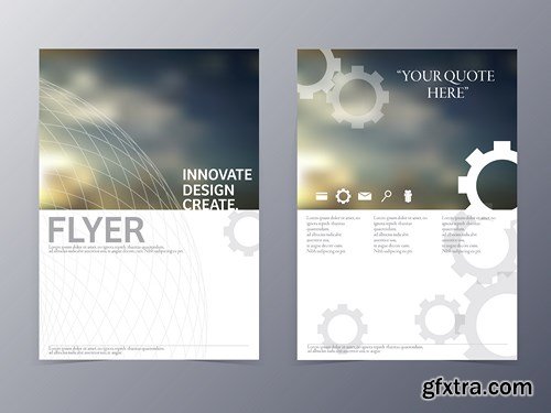 Abstract  Brochure & Design Template - 17xEPS