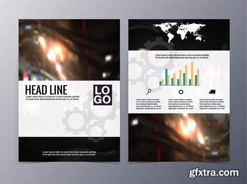 Abstract  Brochure & Design Template - 17xEPS