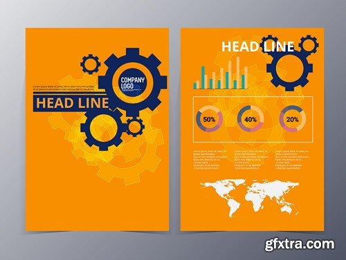 Abstract  Brochure & Design Template - 17xEPS