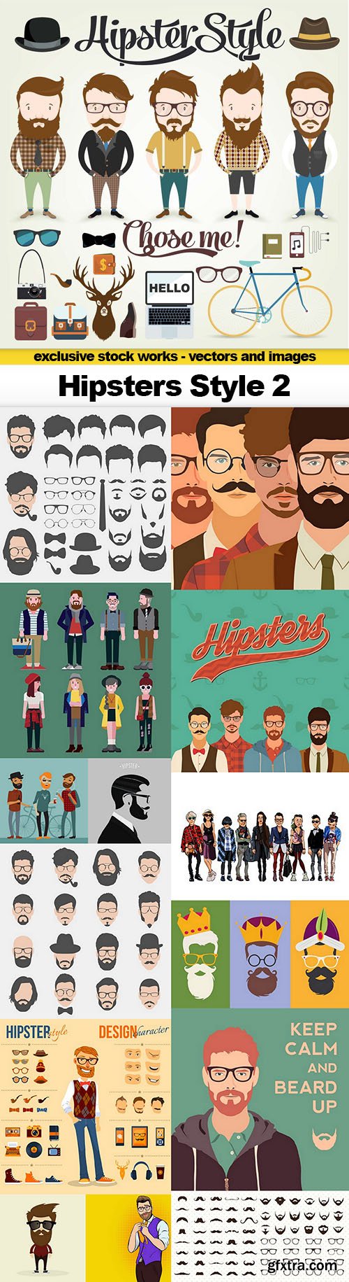 Hipsters Style 2 - 15xEPS