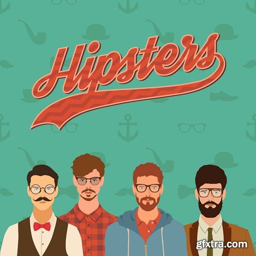 Hipsters Style 2 - 15xEPS