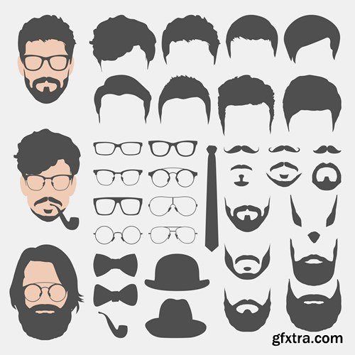 Hipsters Style 2 - 15xEPS