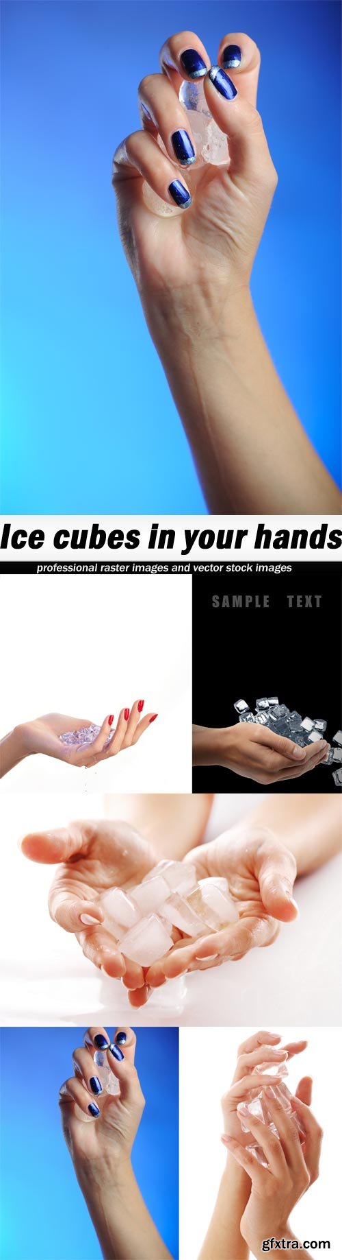 Ice cubes in your hands