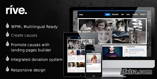 ThemeForest - Rive v2.5 - Responsive Charity WordPress Theme - 4238530