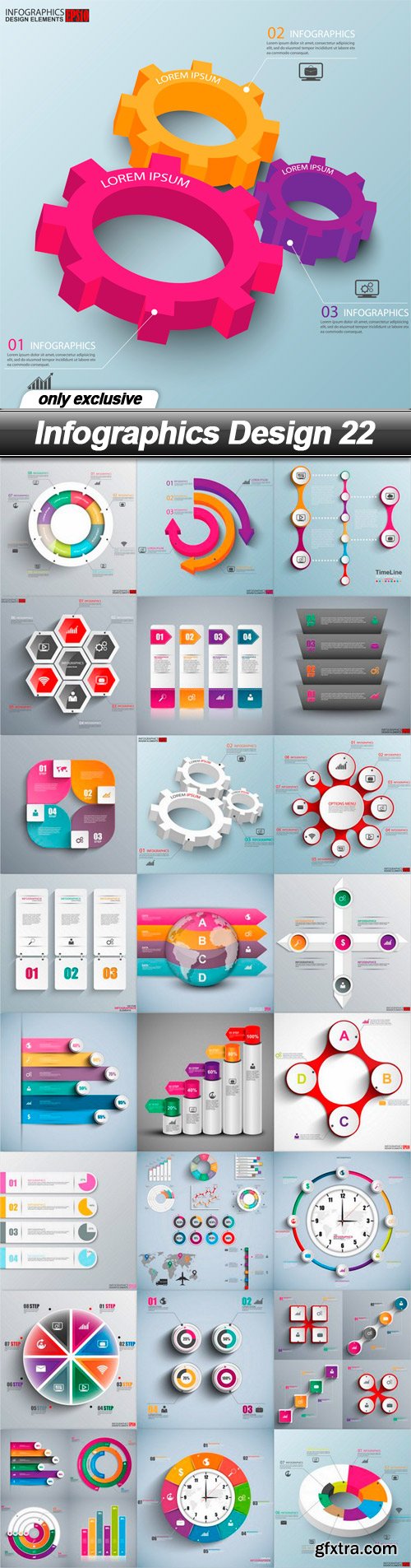 Infographics Design 22 - 25 EPS