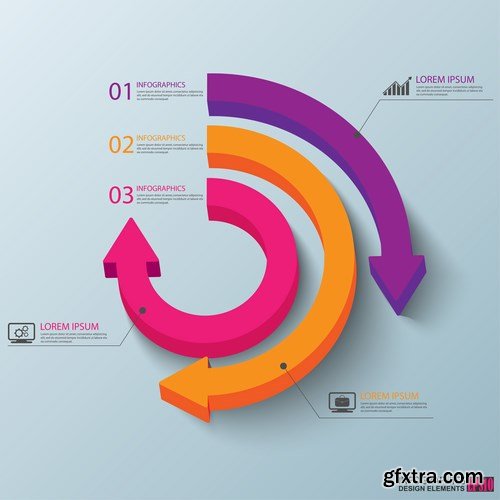 Infographics Design 22 - 25 EPS