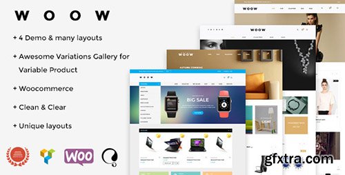 ThemeForest - WOOW v1.1.2 - Responsive WooCommerce Theme - 13509228