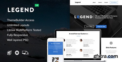 ThemeForest - Legend v1.2 - Video Email (optional) + Themebuilder - 10317902