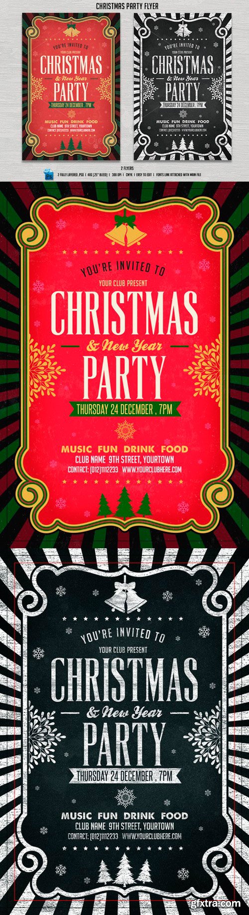 CM - Christmas & New Year Party Flyer 428541