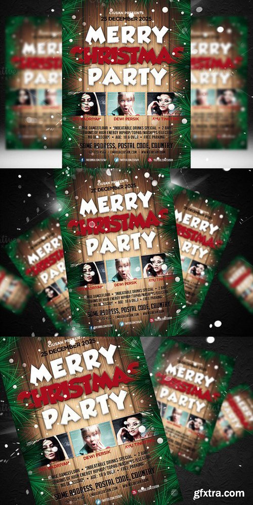 CM - Merry Christmas Party Flyer Template 426846