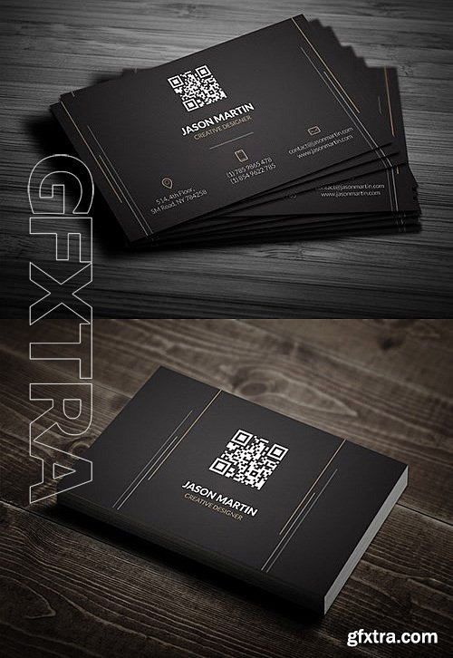 CM - Creative Dark Business Card 478858