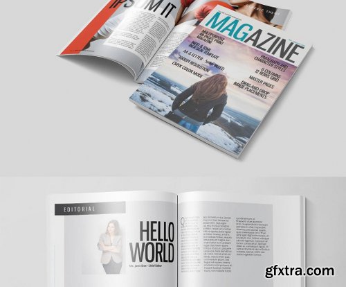 CreativeMarket Multipurpose Magazine 3 Template 478814