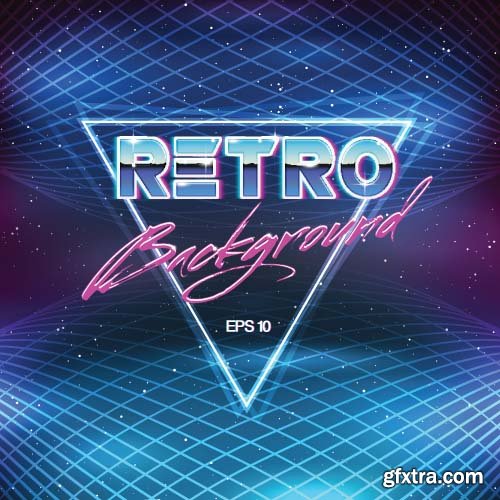 Retro Background - 10x EPS