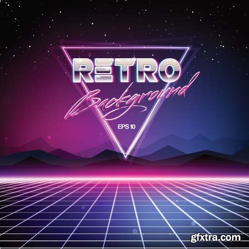 Retro Background - 10x EPS