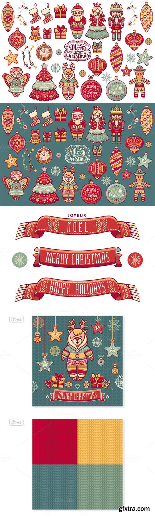 CreativeMarket Christmas Toy Icon Bundle Bonus 476049