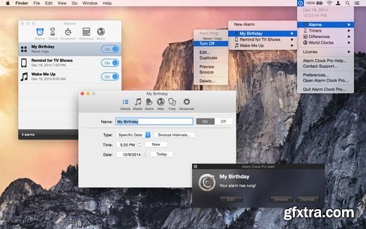 Alarm Clock Pro v10.2.2 (Mac OS X)