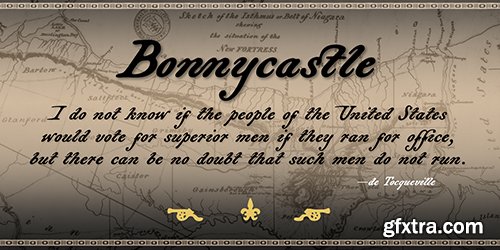 Bonnycastle Font - 1 Font $39