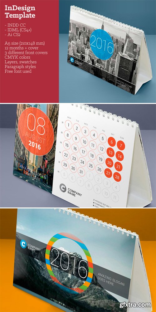 CM 420871 - Desk Calendar 2016 (DC07)