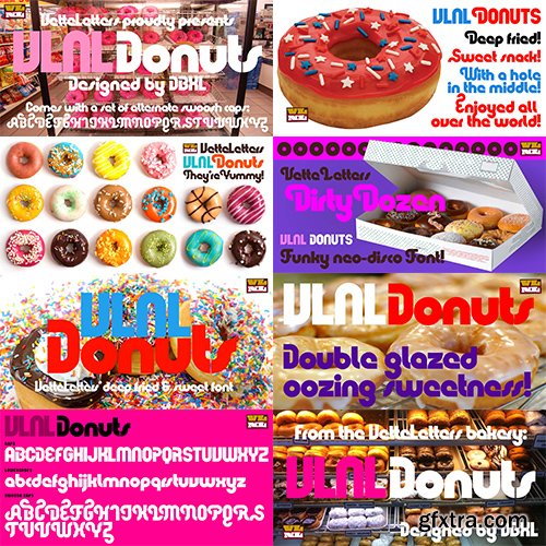 VLNL Donuts Font - 1 Font $39