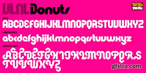 VLNL Donuts Font - 1 Font $39