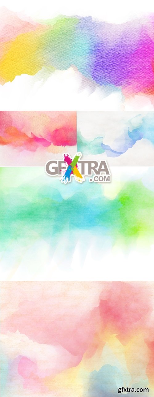 Stock Photo - Watercolor Abstract Backgrounds 2