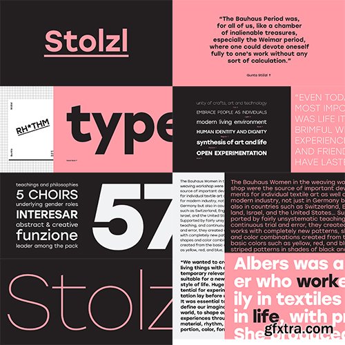 Stolzl Family Fonts - 6 Fonts $200