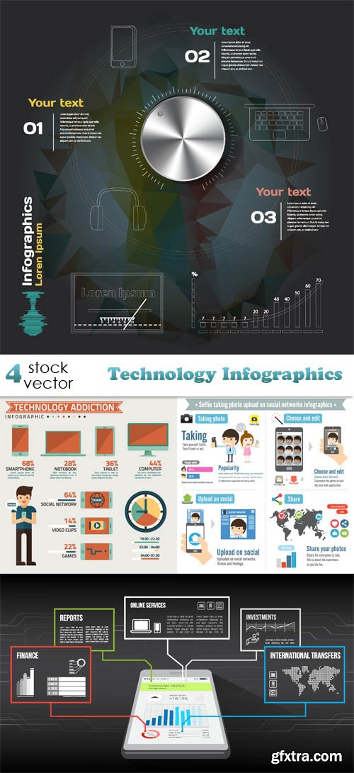 Vectors - Technology Infographics