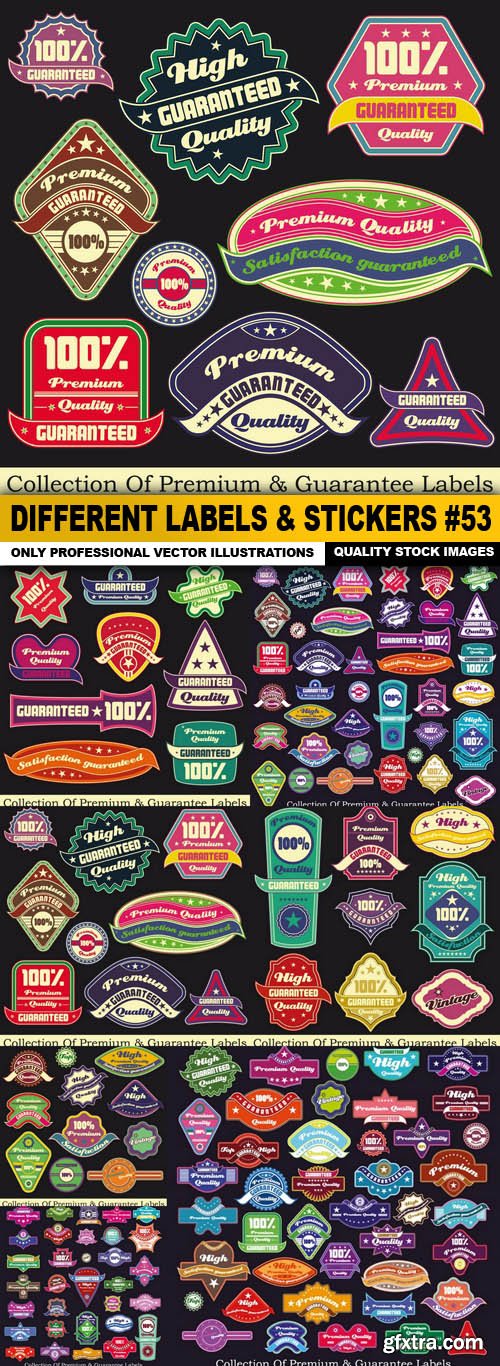 Different Labels &amp; Stickers #53 - 7 Vector