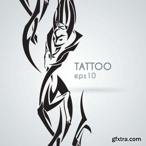 Tattoo element vector, 15 x EPS