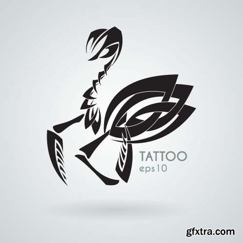 Tattoo element vector, 15 x EPS