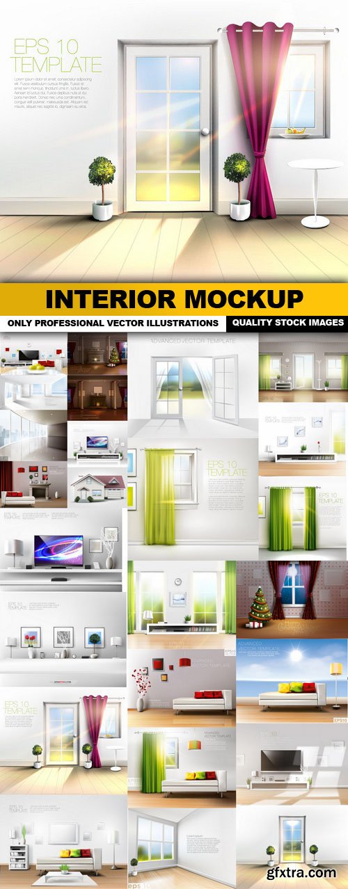 Interior MockUp - 25 Vector