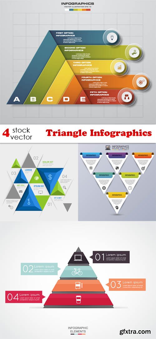 Vectors - Triangle Infographics