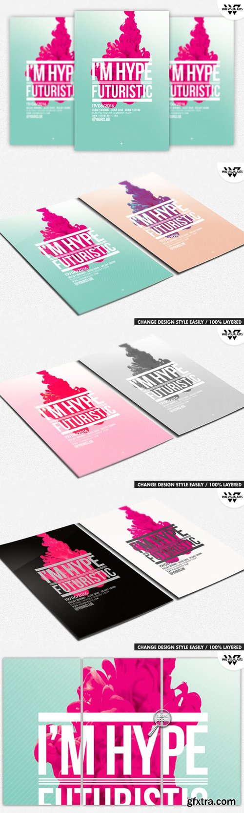 CM - MINIMAL HYPE ABSTRACT Flyer Template 432605