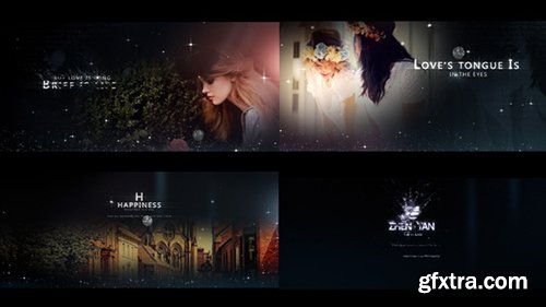 Videohive Gold Particle and Memories Typography 6697418