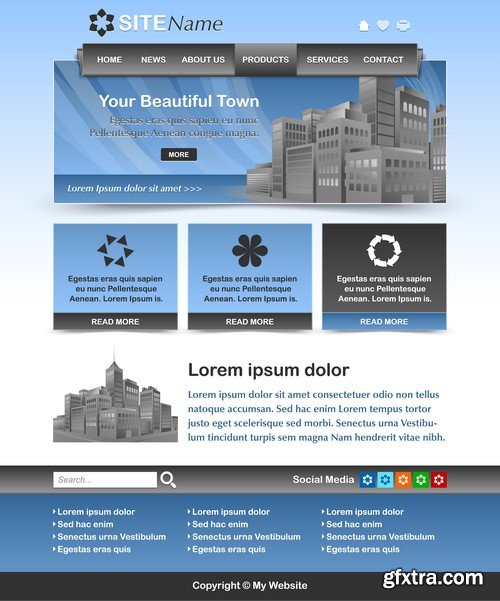 Website Templates - 15x EPS